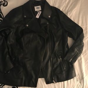 Faux leather jacket